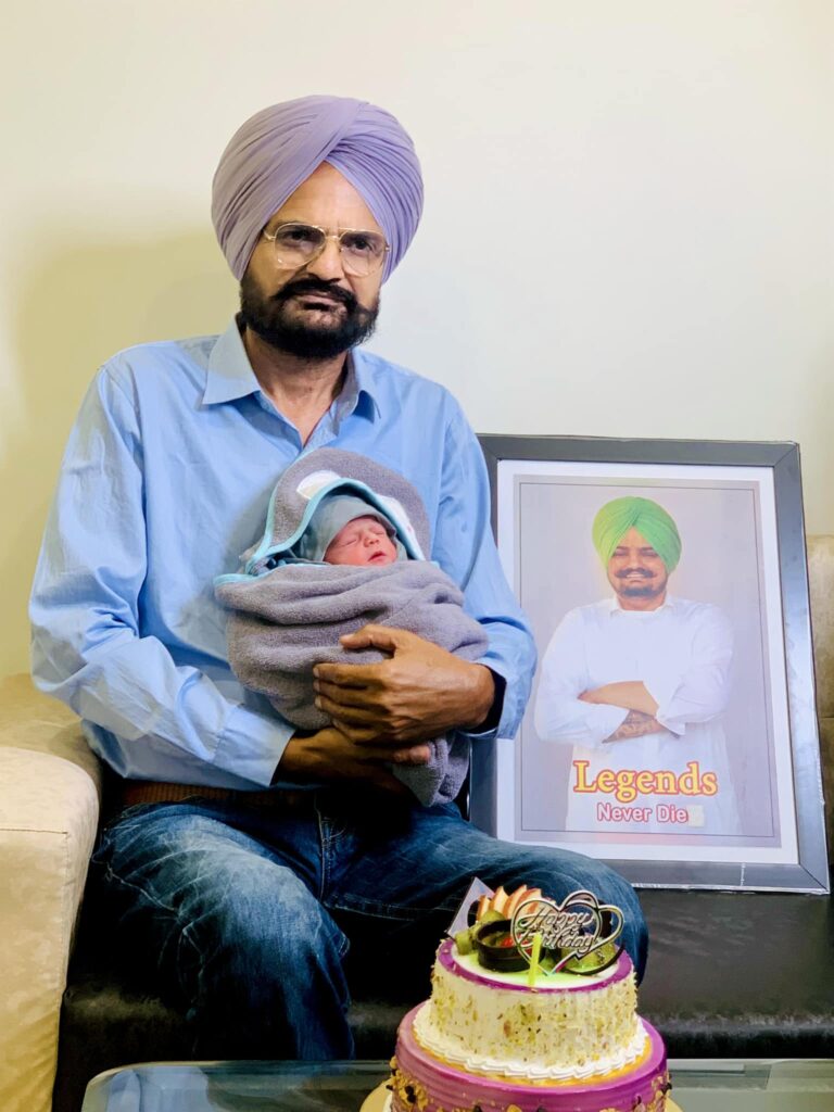 Sidhu Moose Wala father shares picture of Newborn Son